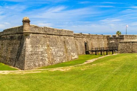 St. augustine fort, castillo de san marcos national monument Stock Photos