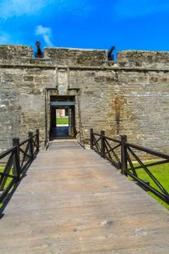 St. augustine fort, castillo de san marcos national monument Stock Photos