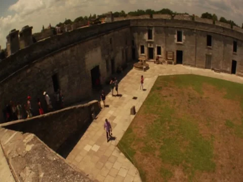 St, Augustine Fort spanish  Stock Footage 8696786