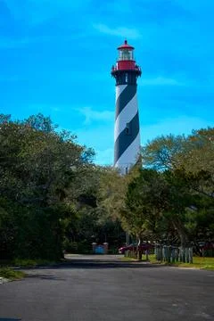 St. Augustine Lighthouse And Museum, St. Augustine, Florida. Stock Photos