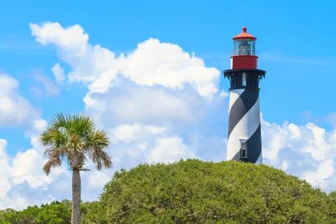 St. augustine lighthouse, florida Stock Photos