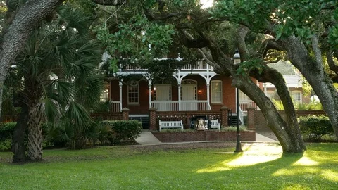 St. Augustine Lighthouse, Keepers House, Florida, United States. 스톡 동영상 115862564