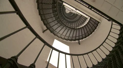 St. Augustine Lighthouse on the North end of Anastasia Island Stock Footage 52080837