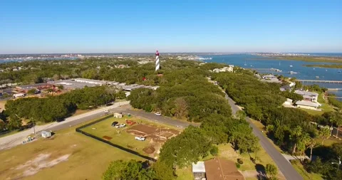 St. Augustine Lighthouse, St. Augustine, Florida, USA Stock Footage 218570310