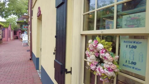 St Augustine olde town candle Vídeo Stock 244890233