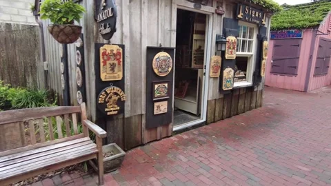 St Augustine olde town signs 動画素材 244890232