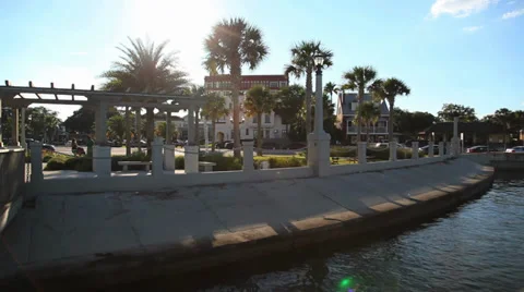 St. Augustine riverfront Video stock 34449163