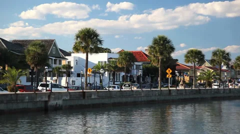 St. Augustine street tight Vídeos de archivo 34449150