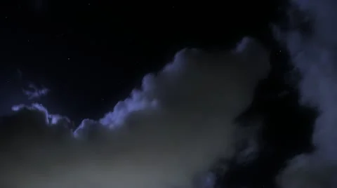 St. Barth Night Sky Timelapse Stock Footage 11895347