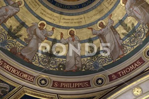 St Bartholomew, St Philip, St Thomas Stock Photos