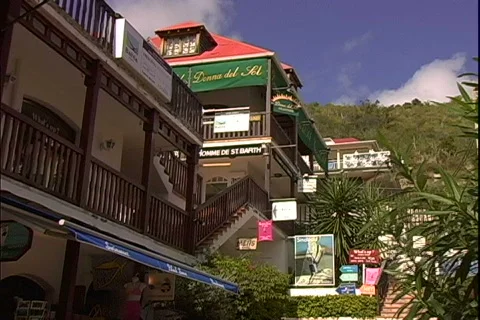 St. Barth's Stores Stock Footage 820457