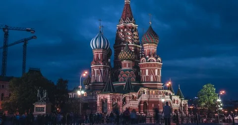 St. Basil cathedral. Stock Footage 75827315
