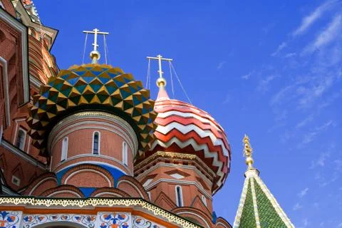 St. Basil cathedral in Moscow Stock Photos