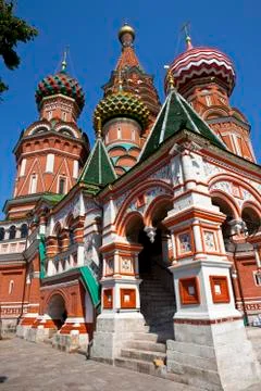 St Basil's Cathderal on Red Square, Moscow Stock Photos