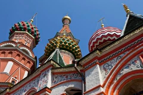 St Basil's Cathderal on Red Square, Moscow Stock Photos