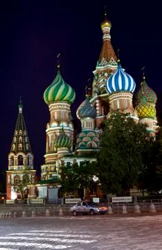 St Basil's Cathderal on Red Square, Moscow Stock Photos