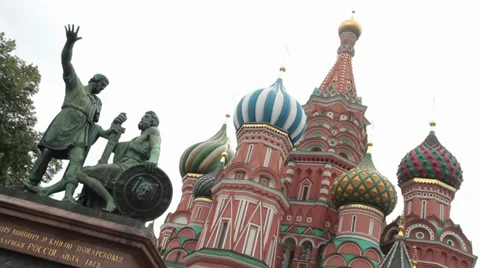 St Basil´s Cathedral Moscow Stock Footage 33067914