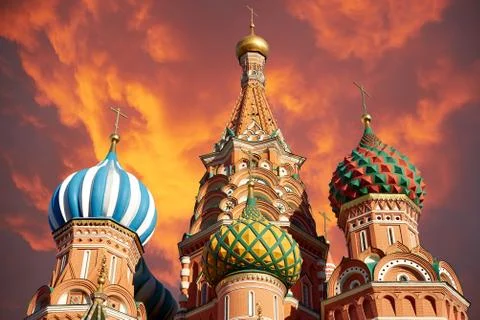 St. basil's cathedral Stock Photos