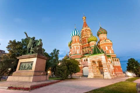 St. Basil's Cathedral, in Red Square, Moscow, Russia Stock Photos