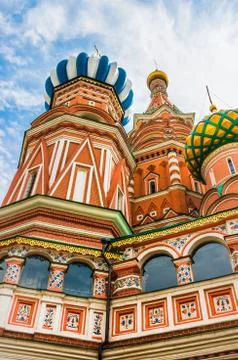 St. Basils cathedral on Red Square in Moscow, Russia Foto stock
