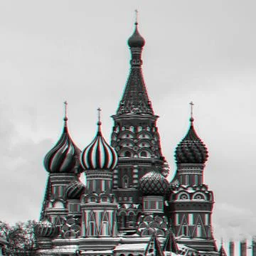 St Basil's cathedral on Red Square, Moscow, Russia. Winter day Stock Photos