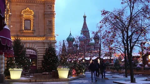 St. Basil's Cathedral view in Moscow, Russai 動画素材 99394397
