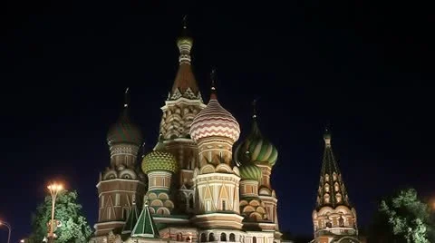ST BASIL'S NIGHT Stock Footage 12466680