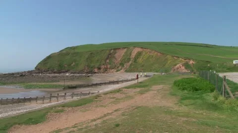 St Bees Beach and Head Stock Footage 12363446