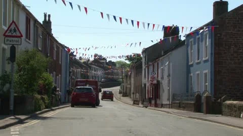 St Bees Village Stock Footage 12363150