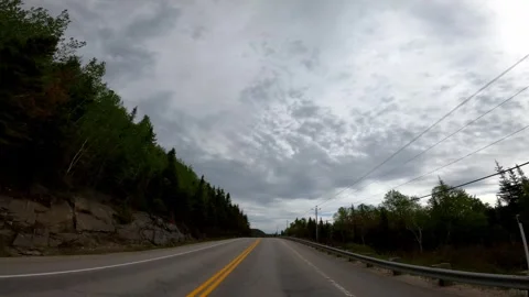 St Catherine, Quebec June 06 2022 Driving St Fidele Baie St Catherine Stock Footage 267696598