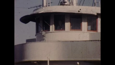 St Catherines Canal, Lock 3, Canada 1968 Stock Footage 252682843