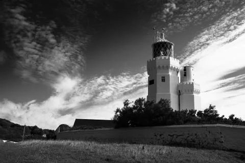 St Catherine's Lighthouse Stock Photos