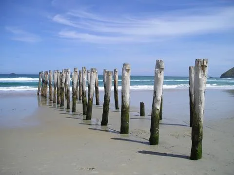 St Clair Beach pier Fotos Stock