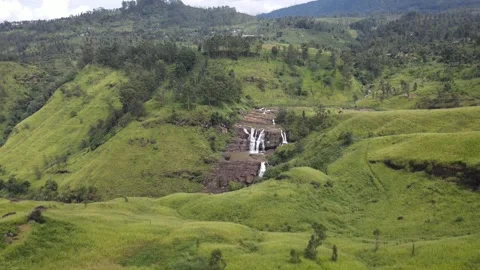 St. Clair Falls Water Falls in sri lanka Stock Footage 264059804