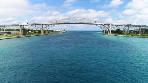 St Clair River Port Huron Vídeos de archivo 98828796