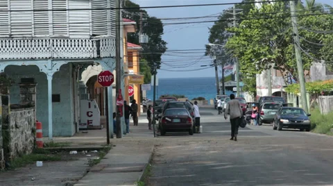 St Croix US Virgin Island neighborhood market HD 1048 Stock Footage 35398688