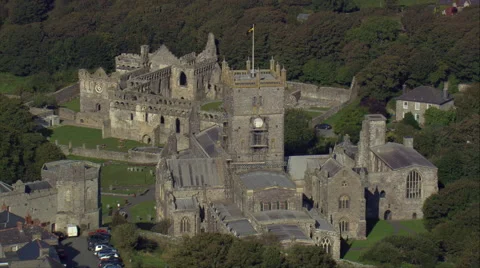 St David's And Cathedral Stock Footage 65445096