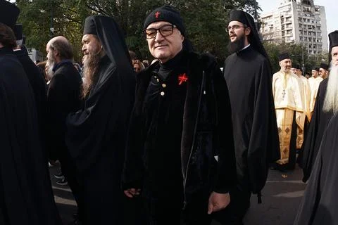 St. Demetrius the New, procession, Bucharest, Romania 写真素材