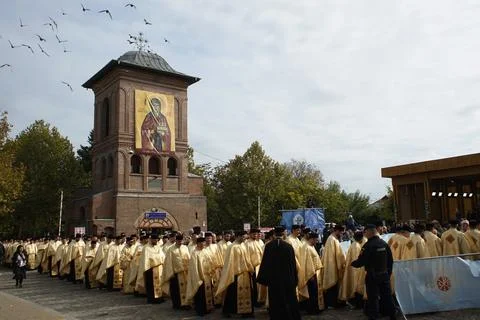 St. Demetrius the New, procession, Bucharest, Romania Photos