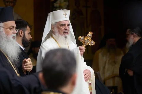 St. Demetrius the New, procession, Bucharest, Romania Stock Photos