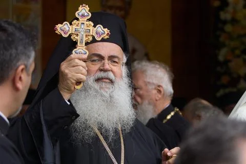 St. Demetrius the New, procession, Bucharest, Romania Foto stock