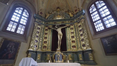 St. Florian (Three Kings) Chapel inside St. Bernardine’s Church 스톡 동영상 329180837
