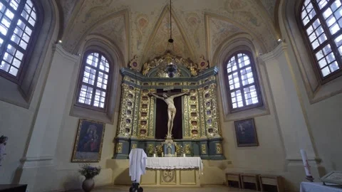 St. Florian (Three Kings) Chapel inside St. Bernardine’s Church,Vilnius 스톡 동영상 329180845