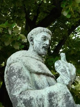 St. Francis statue Stock-Fotos
