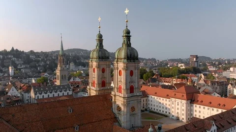 St. Gallen Cityscape Stock Footage 125917192