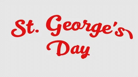St George Day Animation Text Stock Footage 270672160