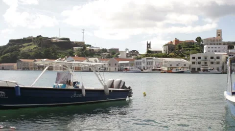 St George harbor, Grenada Stock Footage 999103