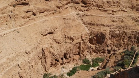 St. George Monastery, located in Wadi Qelt, in the eastern West Bank. 库存影片 113243576