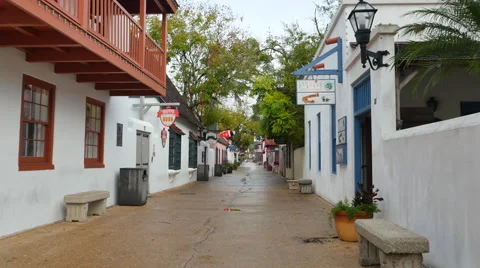 St George Street St. Augustine Stock Footage 58266519