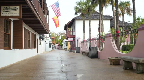 St George Street St. Augustine Stock Footage 58267054